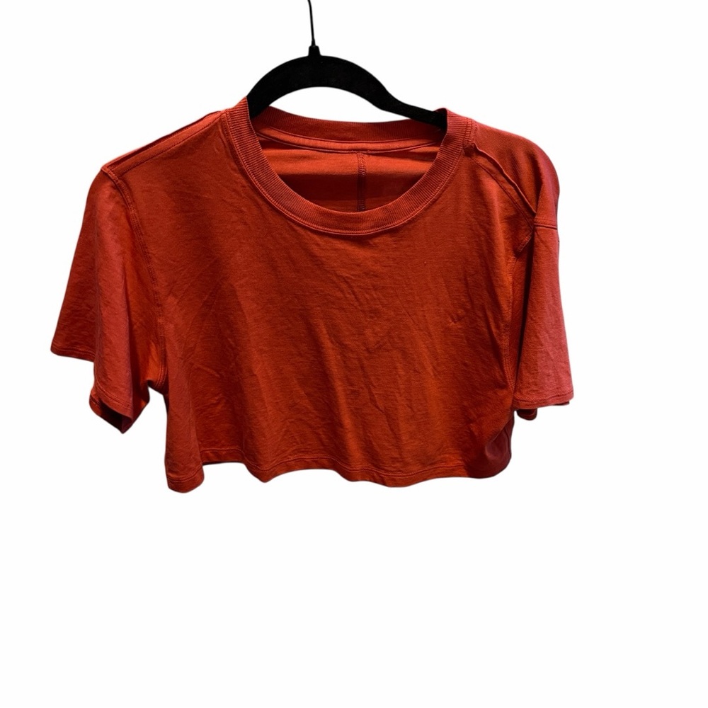 lululemon athletica Red Crop Top